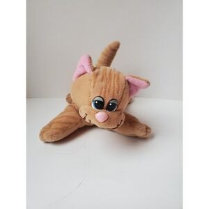 Vintage Tonka Pound Puppies Purries Kitty Cat 7" Striped Tabby Plush Toy Orange‎